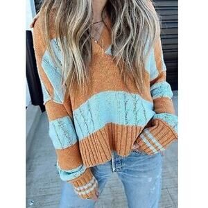 Ascot & Hart Striped Sweater Medium